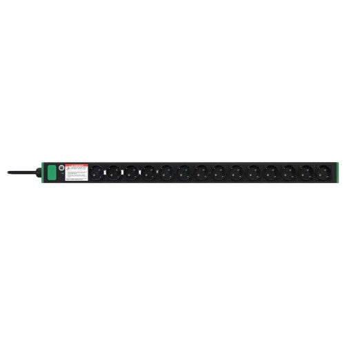 APC Easy Rack PDU, Basic, Vertical, 1 Phase, 3.7kW, 230V, 16A, 14 x SCHUKO outlets, SCHUKO 16A
