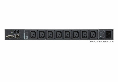 ATEN 1U AV 16A 8 Outlet Switched Bank Metered PDU + Free Eco PDU Manager Software