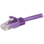 StarTech.com 1.5m CAT6 Ethernet Cable - Purple CAT 6 Gigabit Ethernet Wire -250MHz 100W PoE RJ45 UTP Network/Patch Cord Snagless w/Strain Relief Individually Tested
