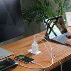 j5create 65W GaN USB-C 3-Port Traveler Charger with changeable AC plugs and USB-C cable