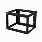 StarTech.com 2-Post 6U Heavy-Duty Wall-Mount Network Rack, 19" Open Frame Server Rack, 18" Deep, Wall Mount Data Rack for IT / AV / Patch Panel / Computer Equipment - Cage Nuts & Screws Included