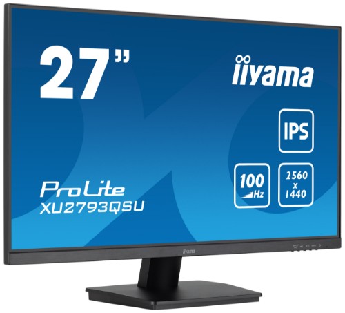 iiyama ProLite 27” QHD IPS technology panel with USB hub and 100Hz refresh rate
