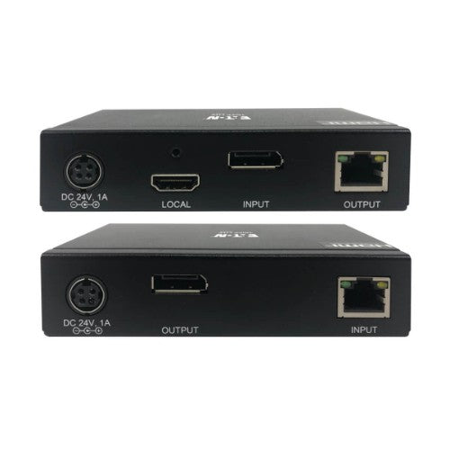 Tripp Lite B127A-1A1-BDBD DisplayPort over Cat6 Extender Kit, KVM Support, USB, 4K, DP1.2a, PoC, HDCP 2.2, 230 ft. (70 m), TAA
