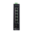 Tripp Lite NGI-M05-C1 5-Port Managed Industrial Gigabit Ethernet Switch - 10/100/1000 Mbps, GbE SFP Slot, -40° to 75°C, DIN Mount