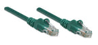 Intellinet Network Patch Cable, Cat5e, 0.5m, Green, CCA, U/UTP, PVC, RJ45, Gold Plated Contacts, Snagless, Booted, Lifetime Warranty