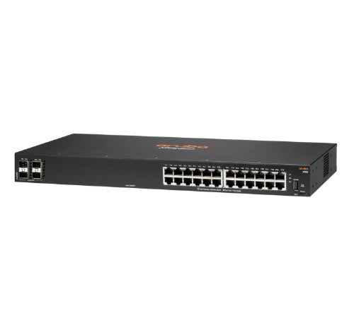 HPE Aruba Networking Aruba 6100 24G 4SFP+ Managed L3 Gigabit Ethernet (10/100/1000) 1U Black