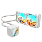 GIGABYTE GAMING 240 ICE Liquid CPU Cooler- 2x120mm ARGB Fans, slide-in interlocking mechanism, DAISY-CHAIN, Intel LGA 1851 and AMD AM5 Compatible