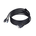 StarTech.com 10ft (3m) HDMI and USB 5Gbps KVM Cable, 4K 60Hz, HDMI 2.0 and USB Combo Cable for KVM Switches