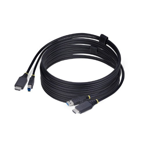 StarTech.com 10ft (3m) HDMI and USB 5Gbps KVM Cable, 4K 60Hz, HDMI 2.0 and USB Combo Cable for KVM Switches