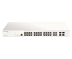 D-Link 28-Port Gigabit PoE+ Nuclias Smart Managed Switch including 4x 1G Combo Ports, 193W