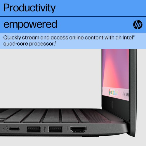 HP Fortis G1i 14 inch Chromebook Intel® N N150 35.6 cm (14") Touchscreen Full HD 8 GB LPDDR5x-SDRAM Wi-Fi 6E (802.11ax) ChromeOS