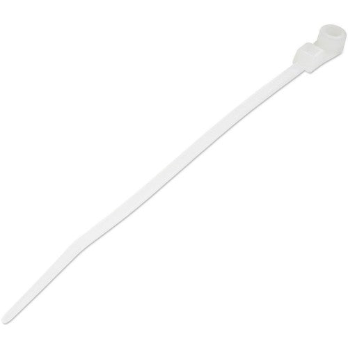 StarTech.com 4"(10cm) Cable Ties with Mounting Hole - 1/16"(2mm) wide, 7/8"(24mm) Bundle Dia. 18lb(8kg) Tensile Strength, Nylon 66 Self Locking Ties w/Screw Hole, UL Listed, 100 Pack - TAA