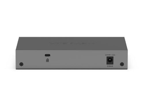 NETGEAR GS105P Unmanaged Gigabit Ethernet (10/100/1000) Power over Ethernet (PoE) Desktop/Wall-Mounting Grey