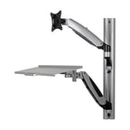 Tripp Lite WWSS1327RWTC Adjustable-Height Wall-Mount Sit-Stand Workstation, Single-Display