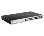 D-Link 24 x 10/100/1000BASE-T Ports Layer 3 Stackable Managed Gigabit Switch
