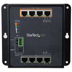 StarTech.com Industrial 8 Port Gigabit PoE Switch - 4 x PoE+ 30W - Power Over Ethernet - Hardened GbE Layer/L2 Managed Switch - Rugged High Power Gigabit Network Switch IP-30/-40C to +75C - TAA