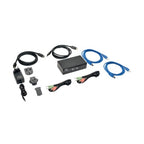 Tripp Lite B004-DPUA2-K 2-Port DisplayPort KVM Switch with Audio, Cables and USB 3.0 SuperSpeed Hub