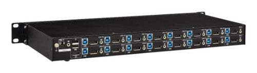 Tripp Lite B024-DPU16 16-Port DisplayPort/USB KVM Switch with Audio/Video and USB Peripheral Sharing, 4K 60 Hz, 1U Rack-Mount