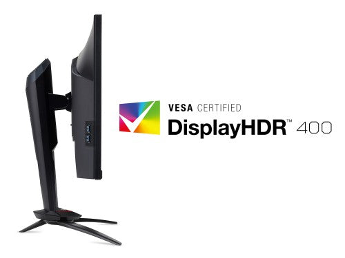Acer Predator XB273GXbmiiprzx 27 inch FHD Gaming Monitor (IPS Panel, G-SYNC Compatible, 240Hz, 1ms, HDR 400, Height Adjustable Stand, DP, HDMI, USB Hub, Black)