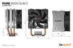 be quiet! PURE ROCK SLIM 2 Processor Air cooler 9.2 cm Silver 1 pc(s)