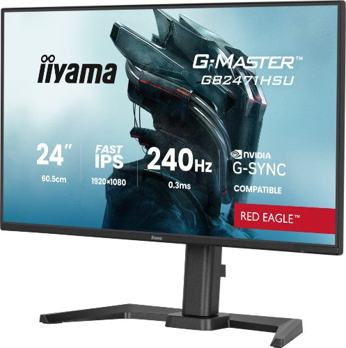 iiyama G-MASTER Join the pro squad with the 24" Red Eagle, built for pure speed with a 240Hz refresh rate