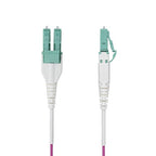 StarTech.com 3m (10ft) LC to LC (UPC) OM4 Multimode Fiber Optic Cable, Erika Violet, 50/125µm, 40G/100G, LOMMF/VCSEL, Uniboot Fiber Jumper Cord, OFNR Riser Rated