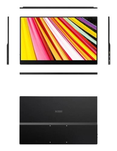 Urban Factory PUM18UF portable TV/monitor Portable monitor Black 47 cm (18.5") TFT 1920 x 1080 pixels