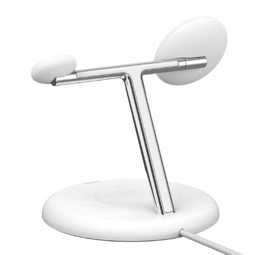 Belkin WIZ023MYWH mobile device charger Headphones, Smartphone, Smartwatch White USB Wireless charging Indoor