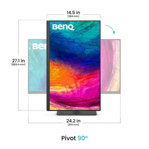 BenQ PD2706QN computer monitor 68.6 cm (27") 2560 x 1440 pixels Quad HD LED Black