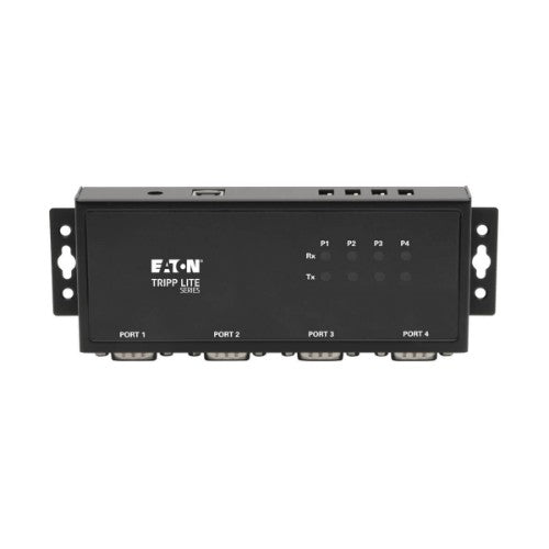 Tripp Lite U208-004-IND 4-Port RS-422/RS-485 USB to Serial FTDI Adapter with COM Retention (USB-B to DB9 F/M)