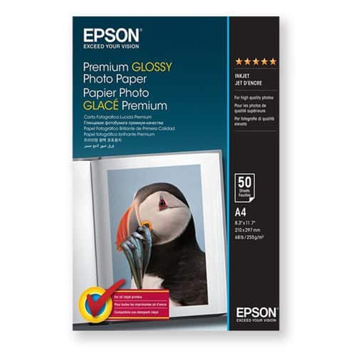 Epson Premium Glossy Photo Paper - A4 - 15 Sheets
