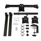 StarTech.com Desk Mount Triple Monitor Arm - Ergonomic VESA 3 Monitor Mount up to 27" (17.6lb/8kg) - Articulating & Height Adjustable Pole Mount - Tilt/Swivel/Rotate LCD/LED Screen - Desk Clamp/Grommet