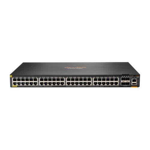 HPE Aruba Networking CX 6300F 48-port 1GbE Class 4 PoE and 4-port SFP56 Switch