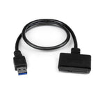 StarTech.com SATA to USB Cable, USB 5Gbps to 2.5in SATA I II III Hard Drive Adapter, External Converter for SSD or HDD Data Transfer