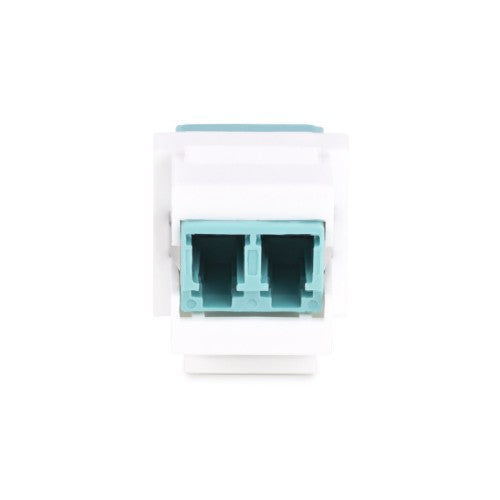 StarTech.com LC to LC Coupler, LC Fiber Coupler, LC/UPC Keystone Jack, Duplex Fiber Optic LC Keystone Coupler for Patch Panel