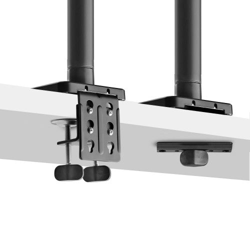 StarTech.com Monitor Desk Mount for up to 49in 32:9 Ultrawide Curved Screens, Mechanical Spring Arm, C-Clamp/Grommet, Tool-Less Adjustment, Max 44lb/20kg