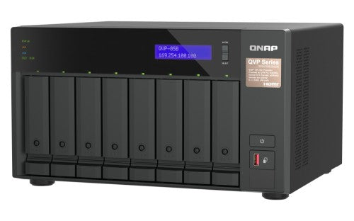 QNAP QVP-85B NAS/storage server Tower Ethernet LAN Black