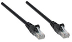 Intellinet Network Patch Cable, Cat5e, 20m, Black, CCA, U/UTP, PVC, RJ45, Gold Plated Contacts, Snagless, Booted, Lifetime Warranty
