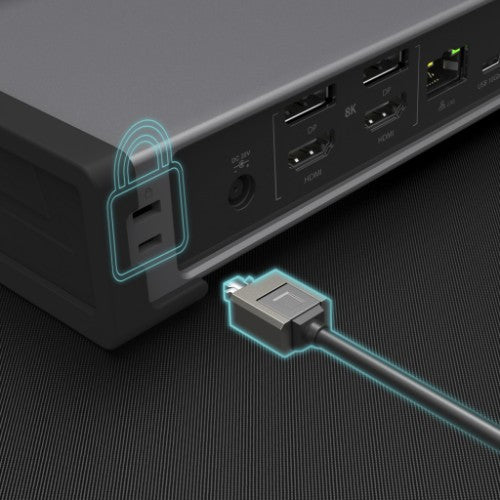 j5create JTD568 Thunderbolt™ 4 Quad Display Docking Station-UK, Black