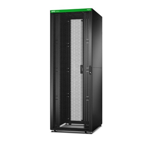 APC Easy Rack, 48U, Black, With Roof, Castors, Feet, 4 Brackets, and Side Panels, No Bottom, 2258H x 800W x 1000D mm