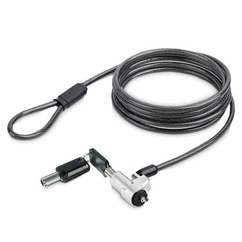 StarTech.com Laptop Cable Lock Compatible With Noble Wedge®; 6.6ft (2m), Anti-Theft Keyed Lock, Security Cable for Dell XPS/Latitude/2-in-1 Notebooks, Cut-Resistant, Steel Cable Lock For Laptop - TAA