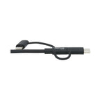 Tripp Lite M101-006-LMC-BK Universal USB-A to Lightning, USB Micro-B and USB-C Sync/Charge Cable (M/3xM), MFi Certified, Black, 6 ft. (1.8 m)
