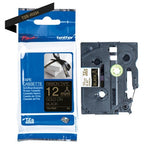 Brother TZE-R334 DirectLabel gold on black textil 12mm x 4m for Brother P-Touch TZ 3.5-18mm/6-12mm/6-18mm/6-24mm/6-36mm