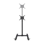 Tripp Lite DMC1342S Mobile TV Stand - Height Adjustable, 13” to 42” TVs and Monitors, Locking Casters, Black
