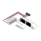 StarTech.com Secure 4-Port Dual-Monitor KVM Switch, DisplayPort, 4K 30Hz, NIAP 4.0 Desktop KVM, Metal Housing, CAC Port, Made in the USA