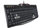 Logitech G105 keyboard USB Russian Black