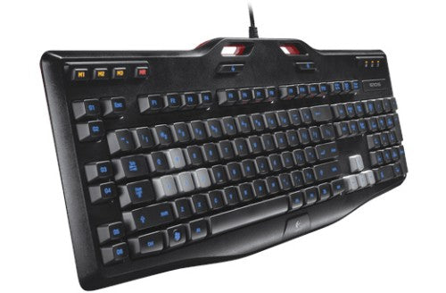 Logitech G105 keyboard USB Russian Black