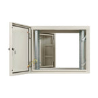 Tripp Lite SRN4G9USDP SmartRack Industrial Enclosure with Lock - NEMA 4, Wall Mount, Metal Construction, Hinged Back, 32 in. Depth, 9U, Gray