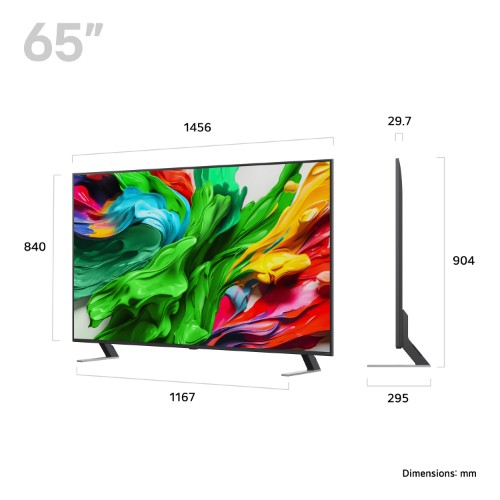LG 65QNED85A6C.AEK TV 165.1 cm (65") 4K Ultra HD Smart TV Wi-Fi Black