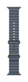 Apple Natural Titanium Finish Band Blue Fluoroelastomer, Titanium
